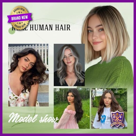 10 Inch Human Hair Topper with Swiss Lace Base, 7x10cm, Clip-In for Volume main image 5
